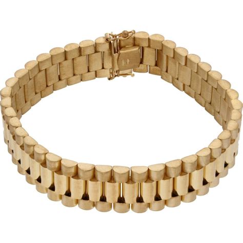 rolex gold filled bracelet|Rolex style gold bracelet.